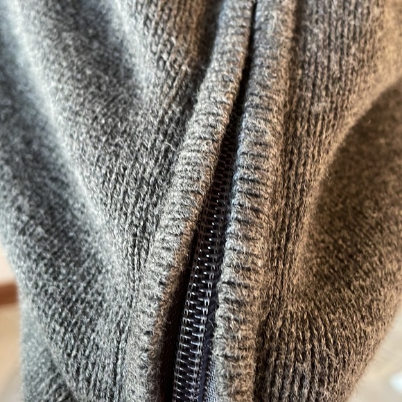 Vintage BRECKENRIDGE woman’s petite grey snowflake sweater zippered Vest size PM - Picture 7 of 13